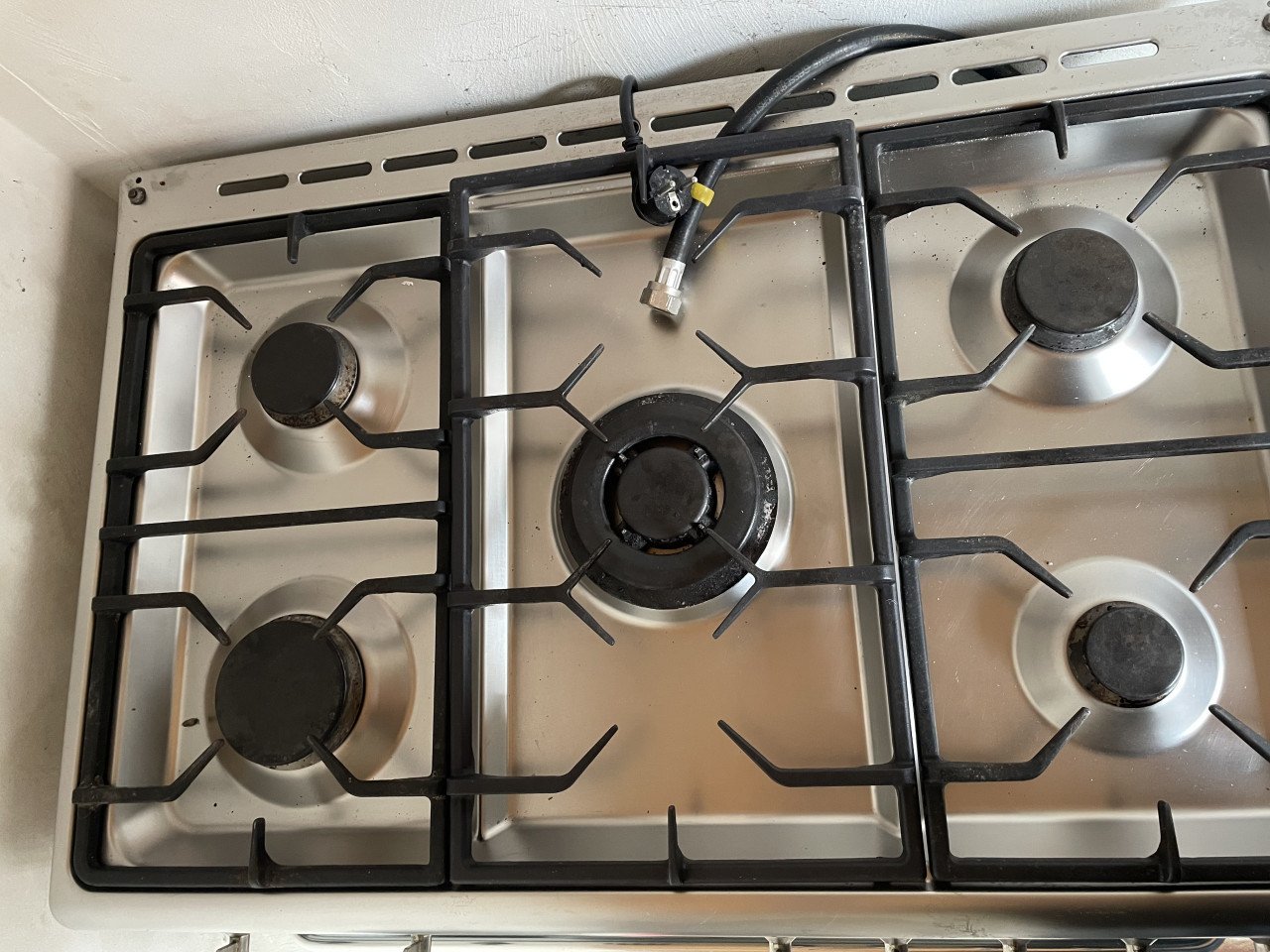 5 pits gasfornuis/oven combi