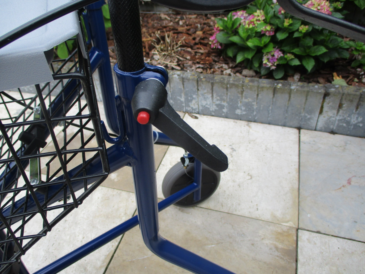 Zgan opvouwbare 3wiel rollator met mand en dienblad