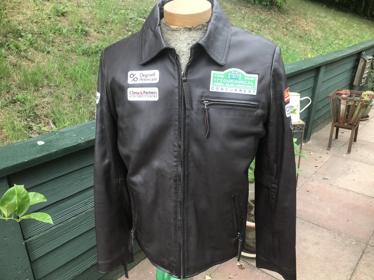 Z.g.a.n. leren oldtimer jas