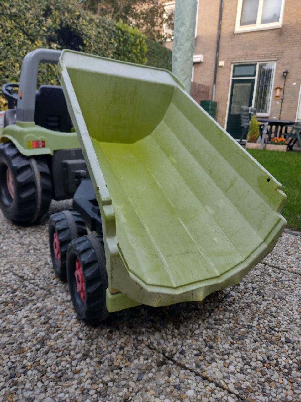 Traptractor met aanhanger