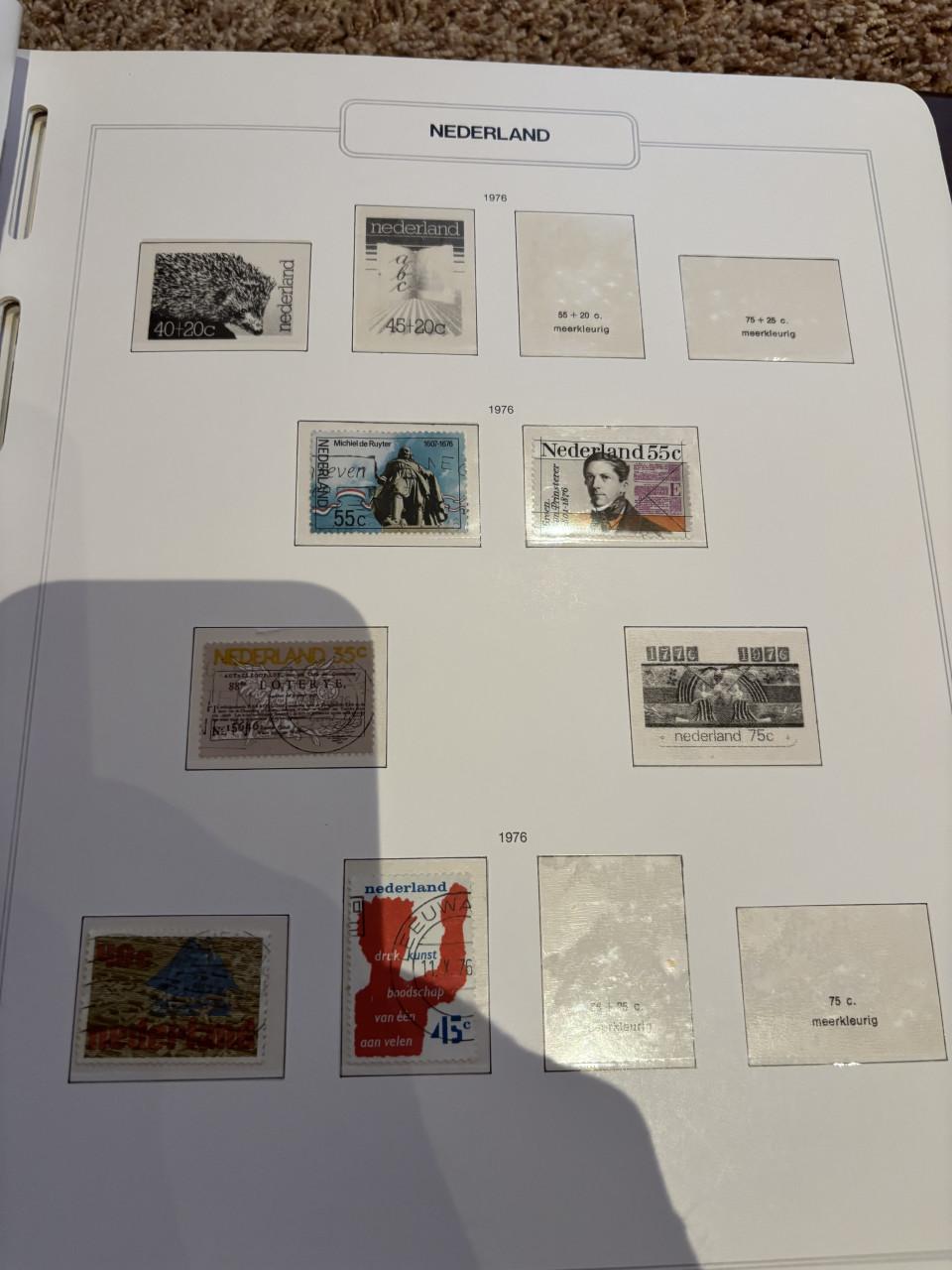 Postzegel album van 1972 tot 1978