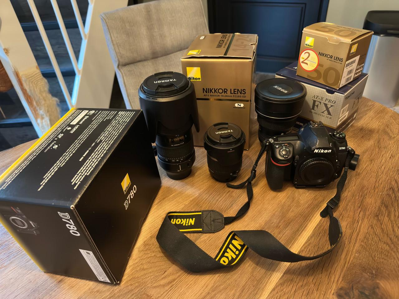 Nikon D780 incl. lichtsterke lenzen