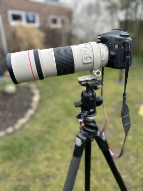 Canon 40D, 300m F4, MAnfrottto, Sigma 17-70 toebehoren