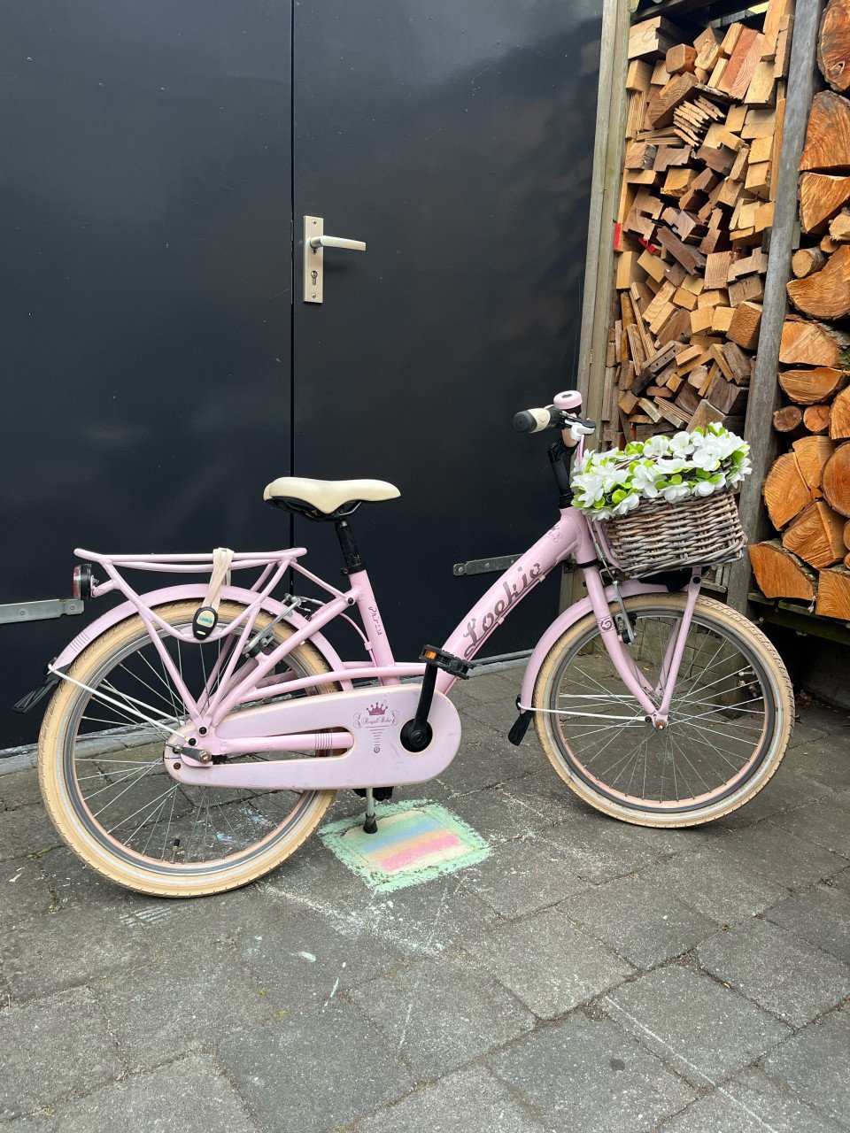 Loekie princes kinderfiets 20 inch meisjesfiets roze