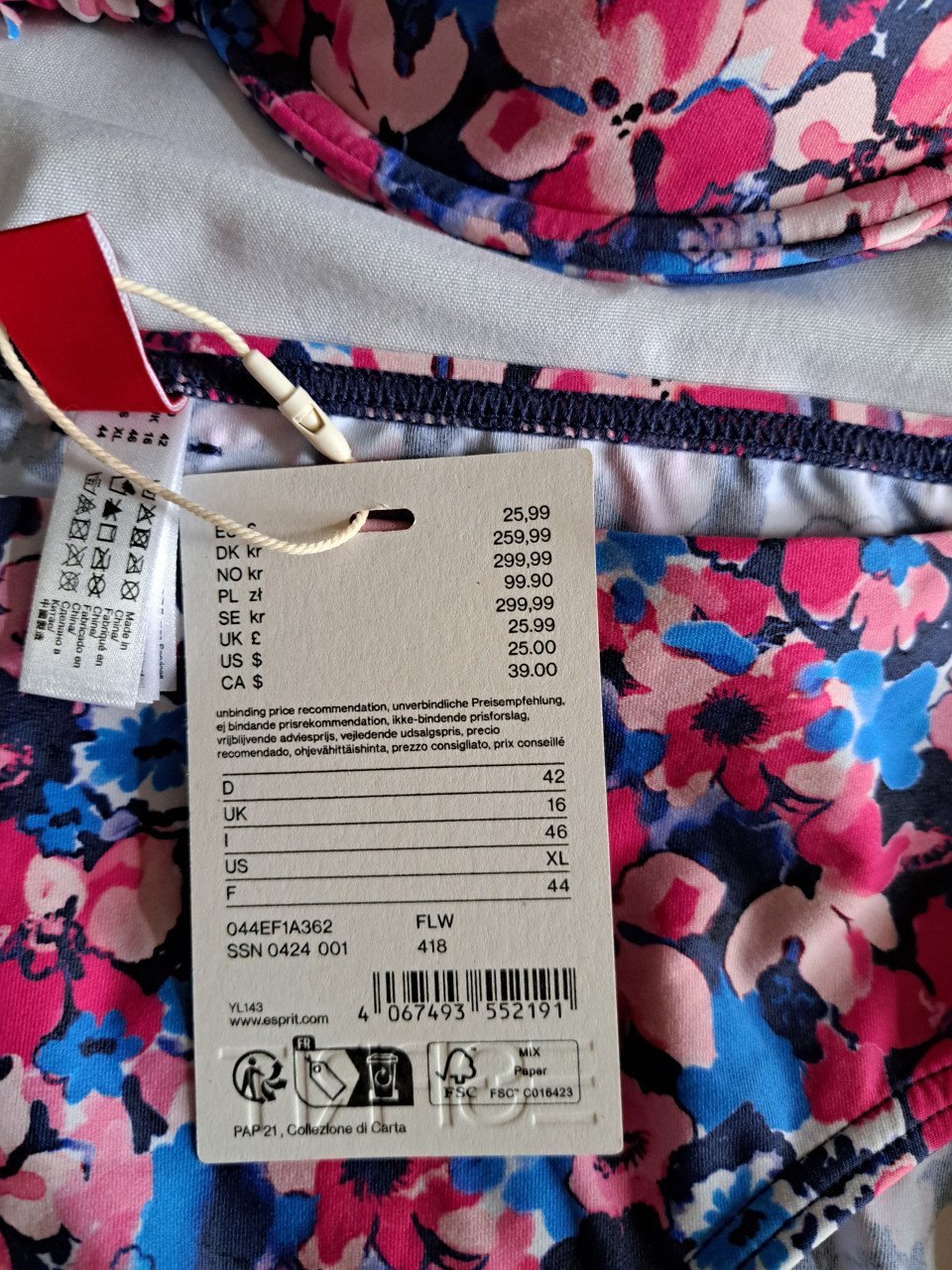 Nieuwe bikini van Esprit