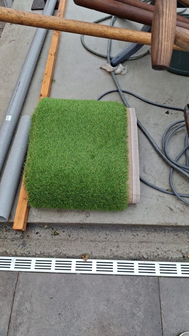 Kunstgras smalle strook