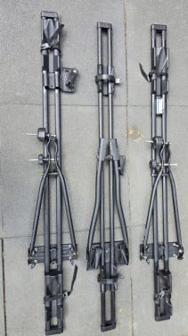 Drie dak fietsendragers framemontage