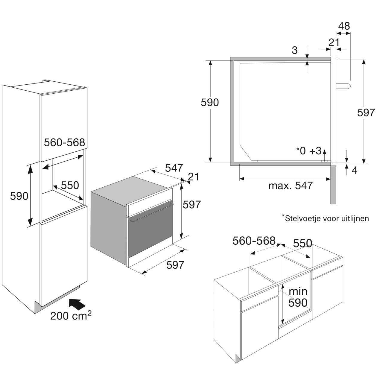 ATAG multifunctionele oven grafiet met kleurendisplay