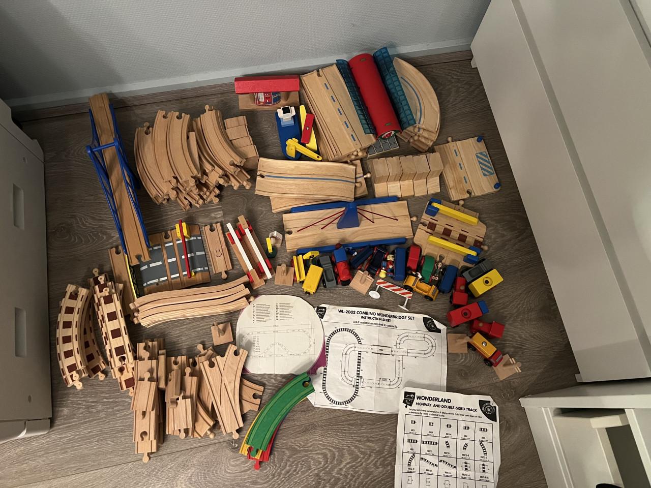 Houten treinset Wonderland