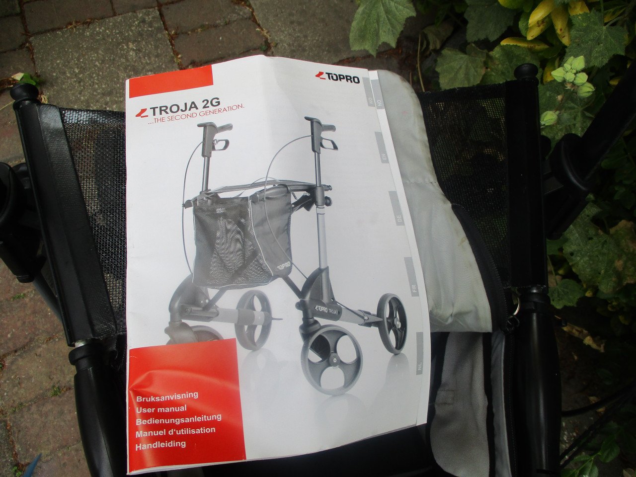 Topro troja 2G met grote tas & ergonomische handgrepen met bel