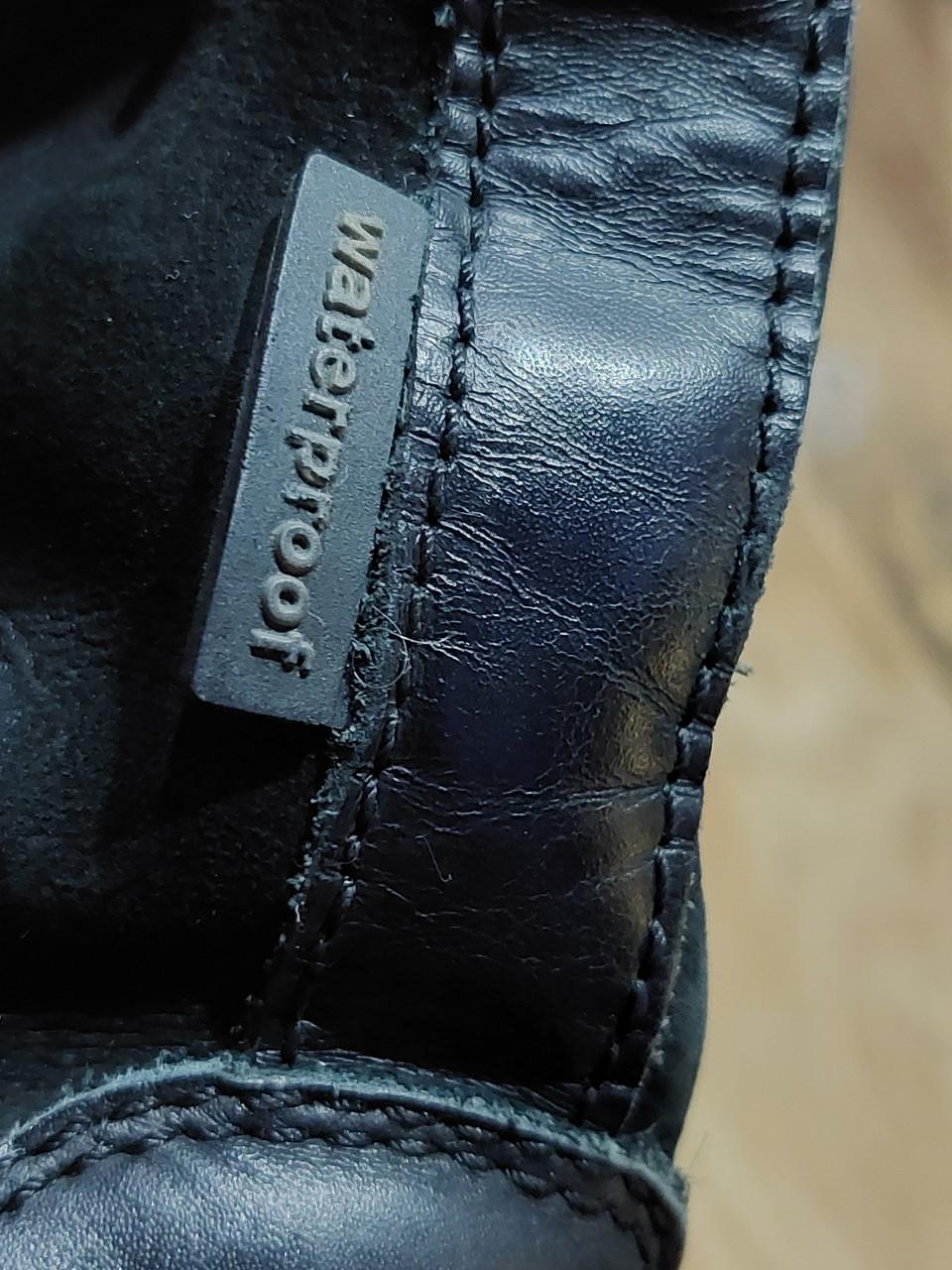 Zwarte Human Nature lederen damesboors met "bont" maat 36