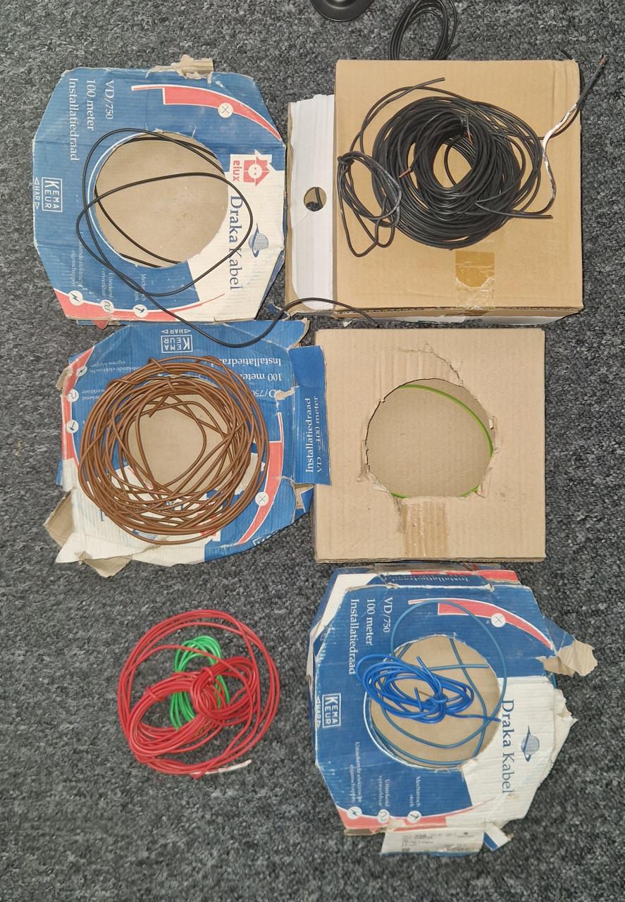 Installatiedraad alle kleuren