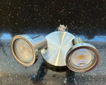 Moderne LED Opbouwspot - RVS Look, Verstelbaar