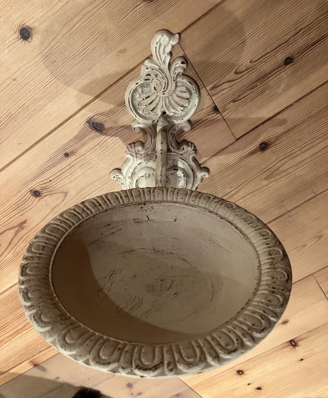 Baroque gietijzeren kandelaar