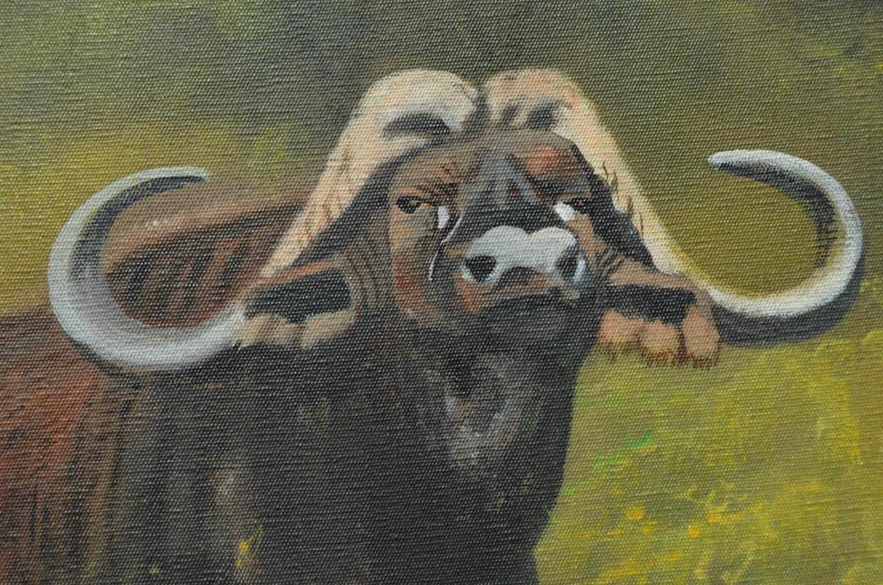 Prachtig acrylverf Wycliffe Ndwiga Keniaans kunstenaar (2)