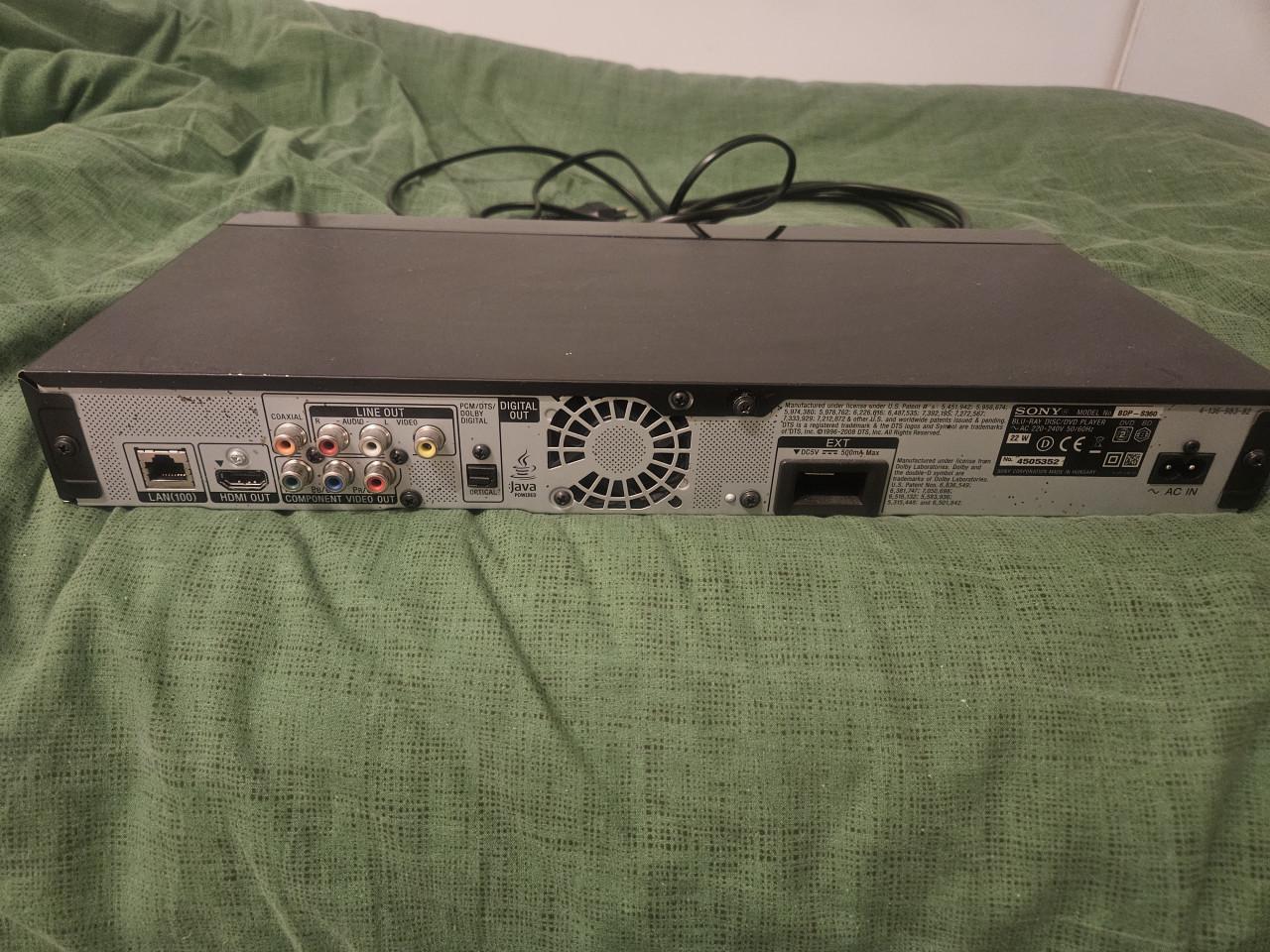 Sony bluray speler BD-SP360