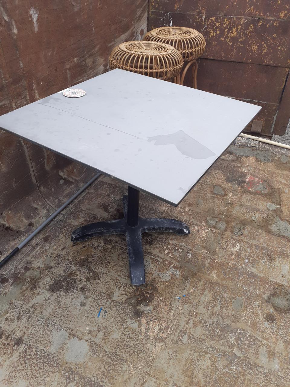 Tuinset terras alu stapel-baar 4 x STOEL 2 x TAFEL klein & groot
