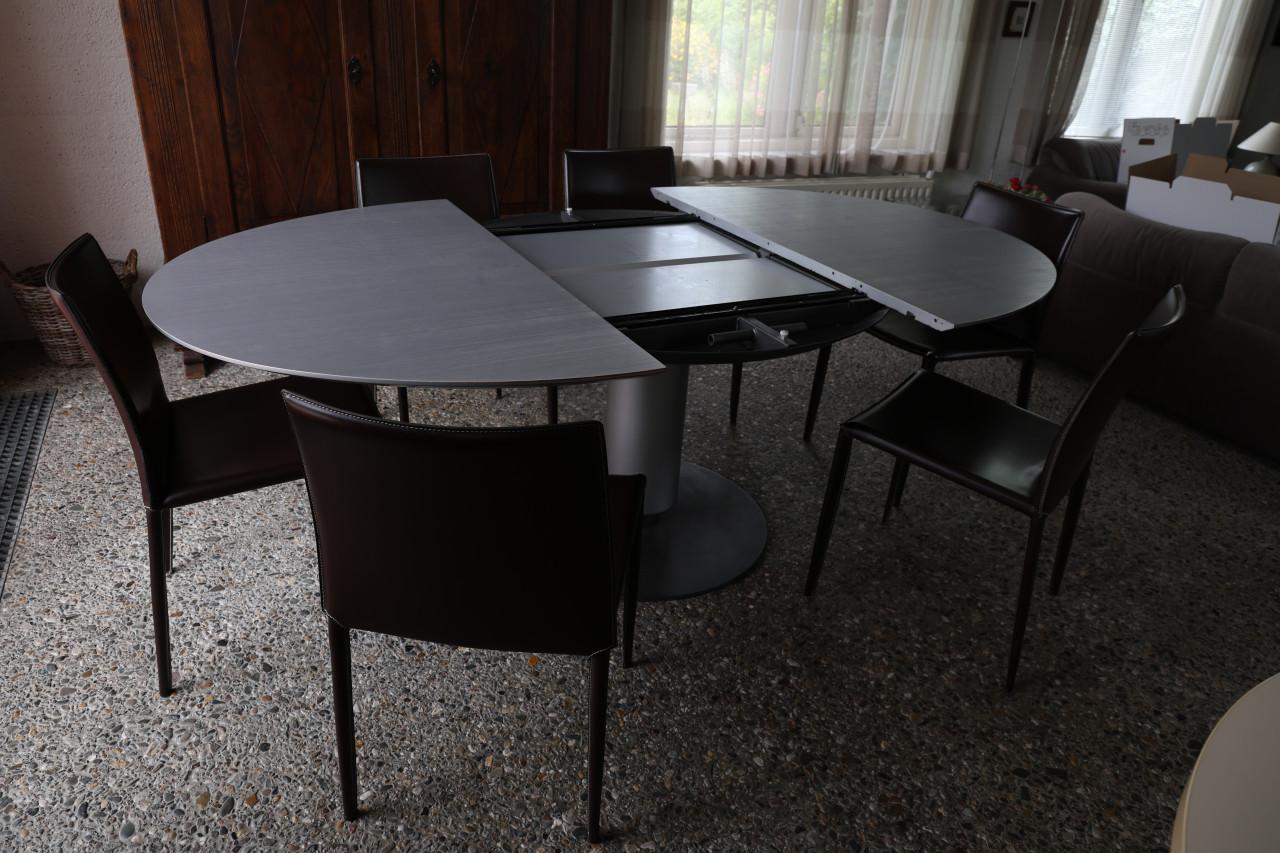 Eetkamer set tafel met 6 stoelen