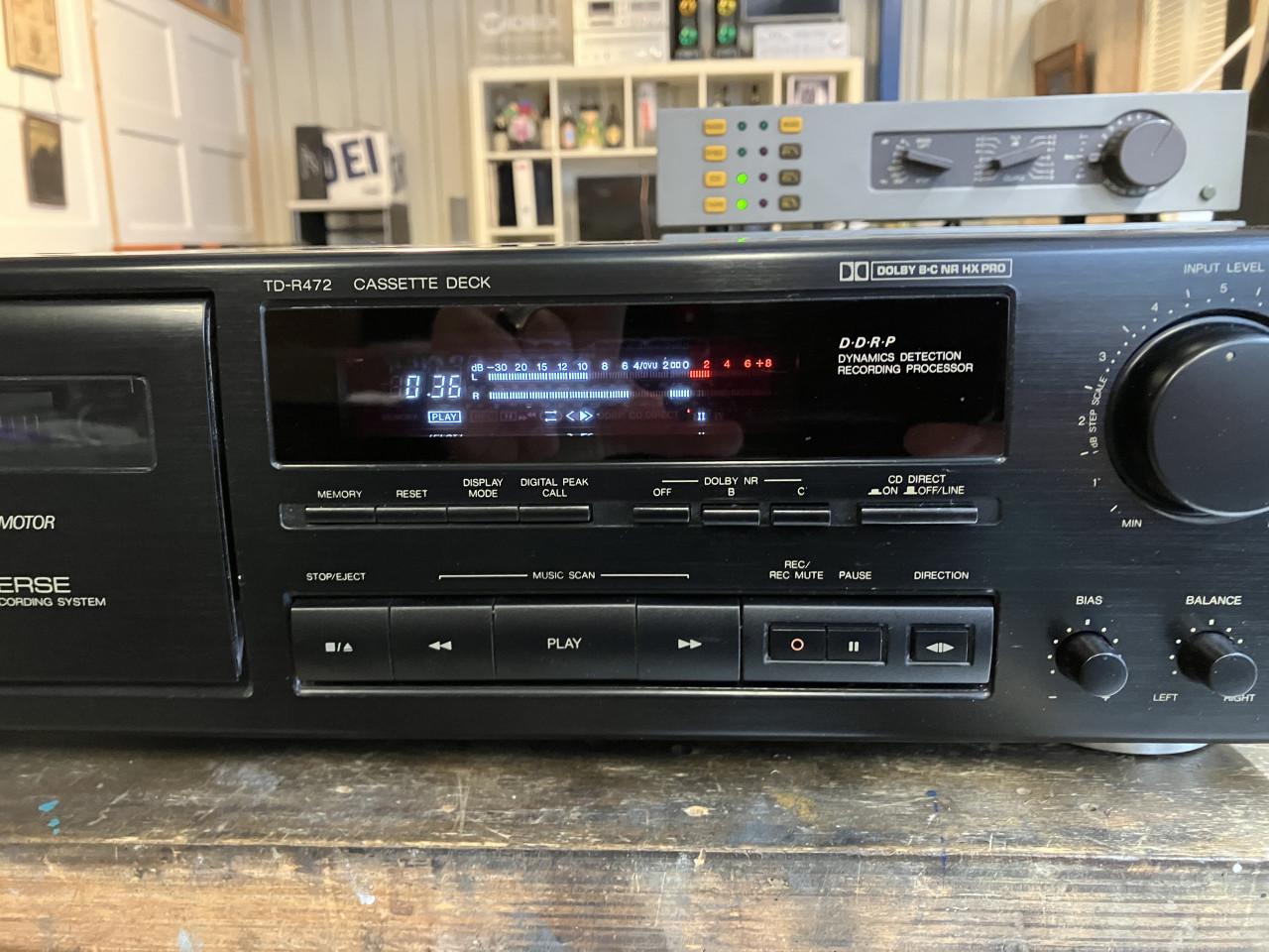 JVC TD-R472 cassettedeck Direct Drive Auto-Reverse geserviced met garantie