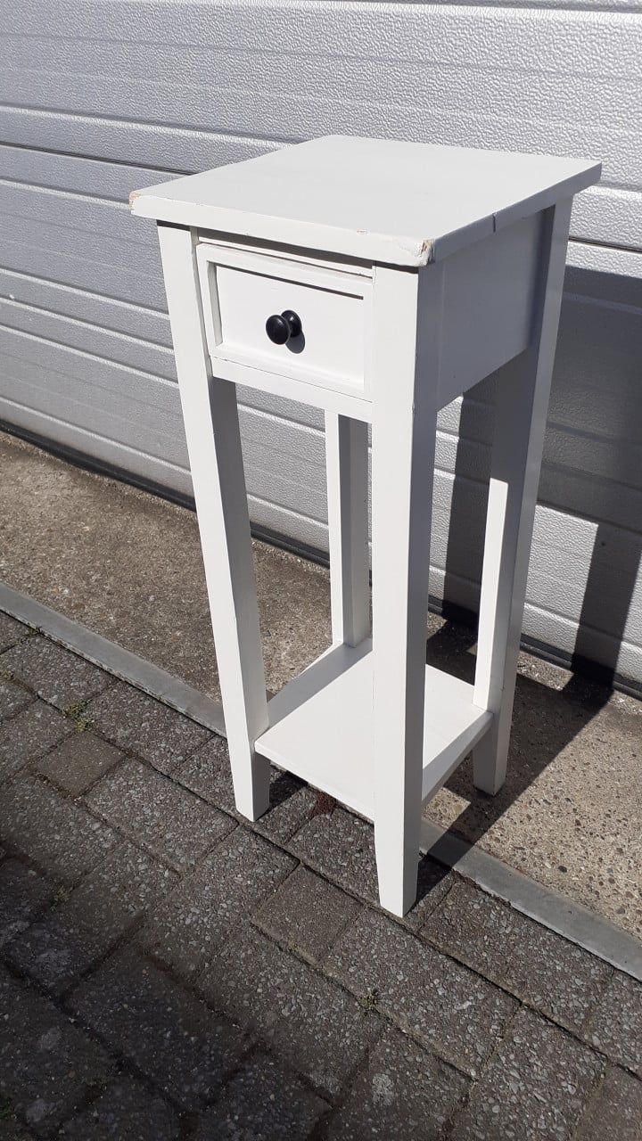 Plantentafeltje wit met lade