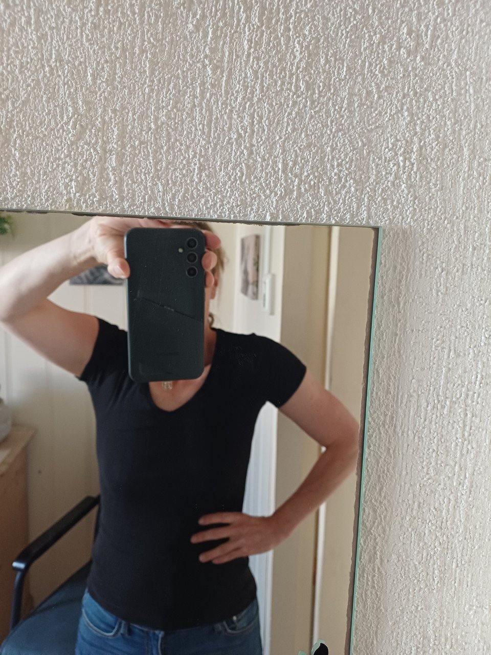 NIEUW: zwart basic t-shirt van H & M (LOGG) - maat xs