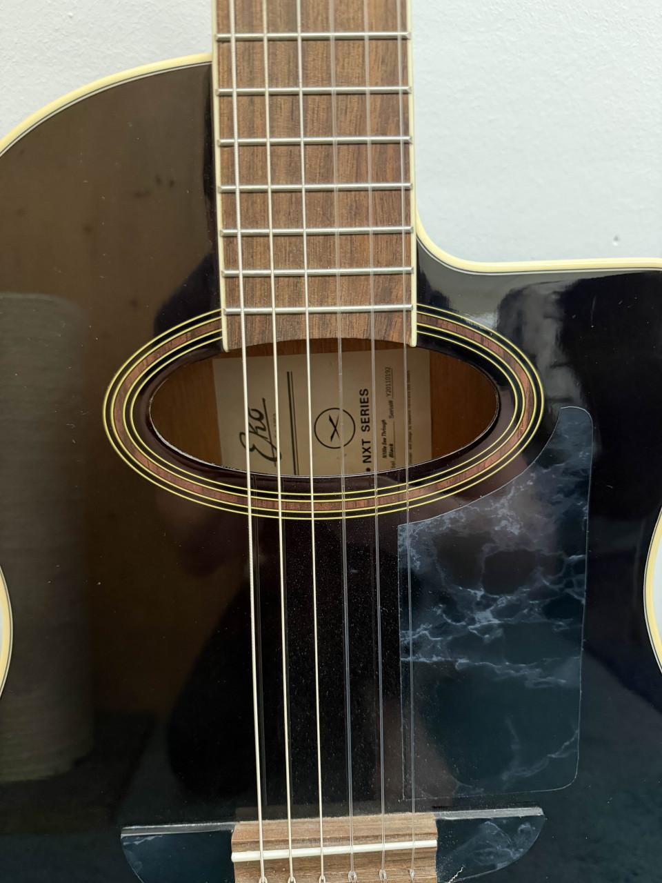 Elektrisch akoestische klassieke gitaar EKO NXT-N100CWE Black