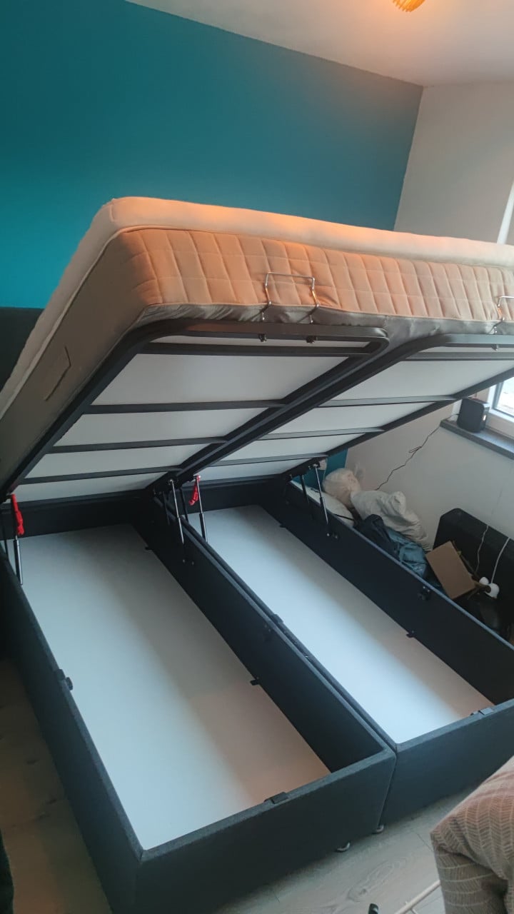 2persoonsbed incl opbergruimte te koop