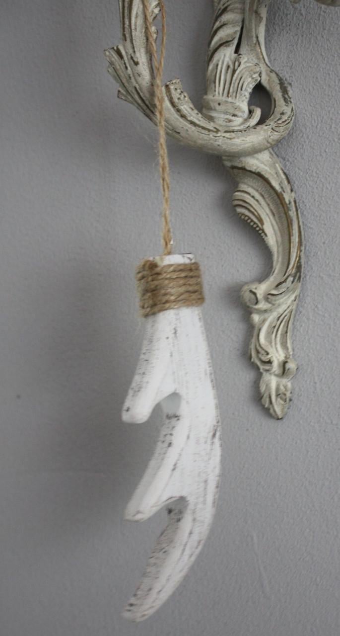 Houte witte elandgewei