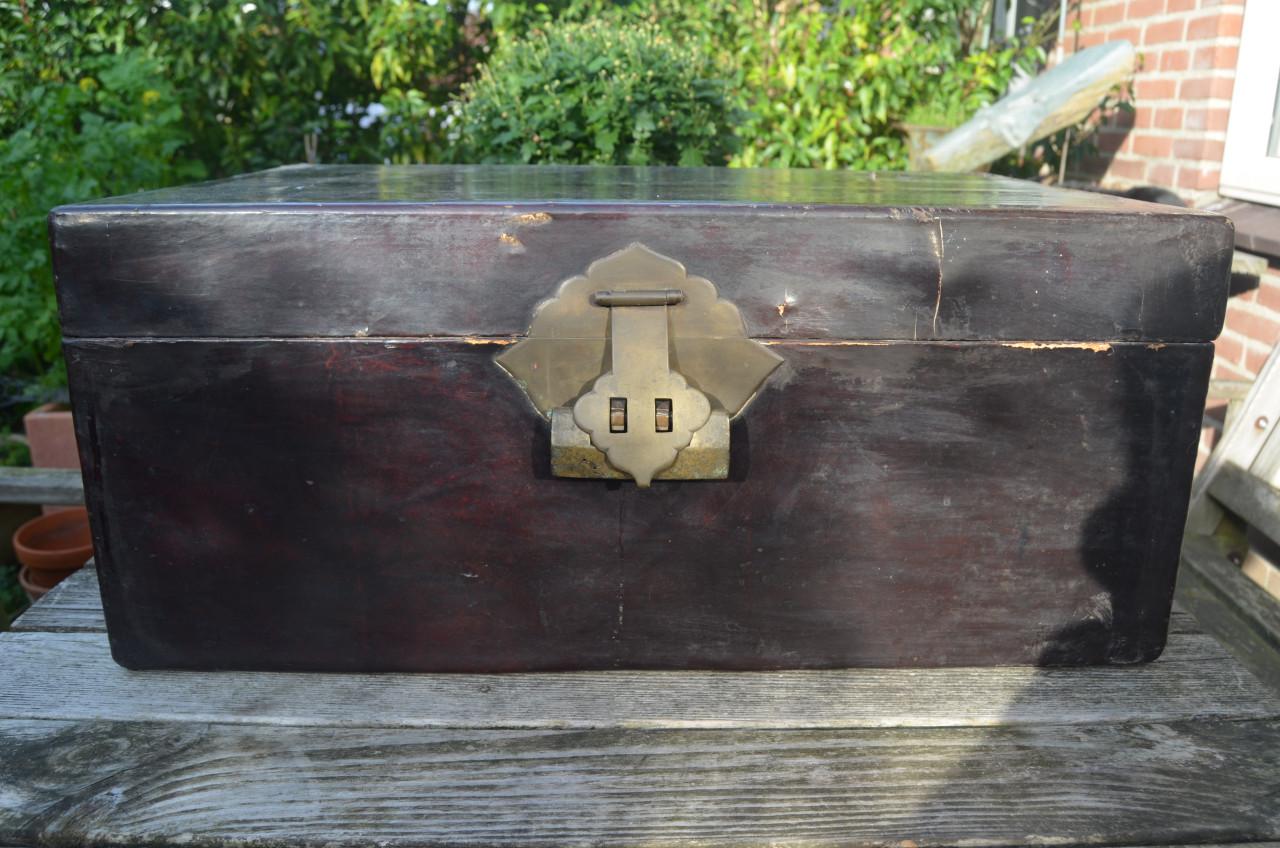 Antieke Chinese / Oosterse / Aziatische kist