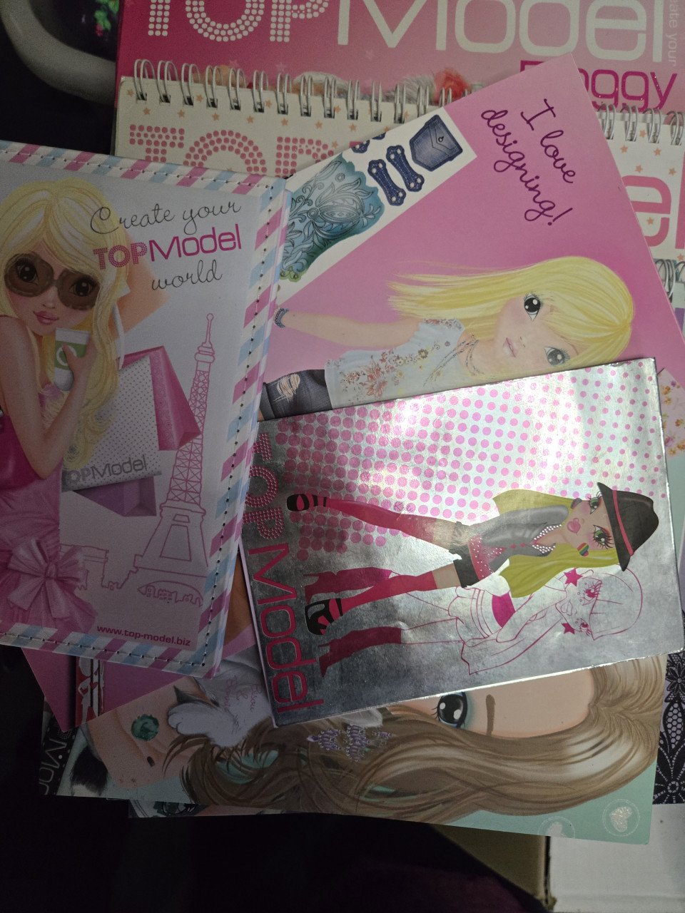 Grote verzameling Top Model Designer spulletjes,