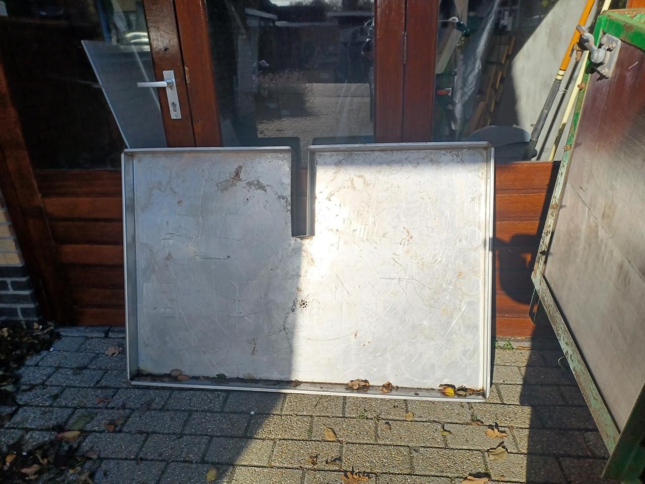 Metalen lekbak groot