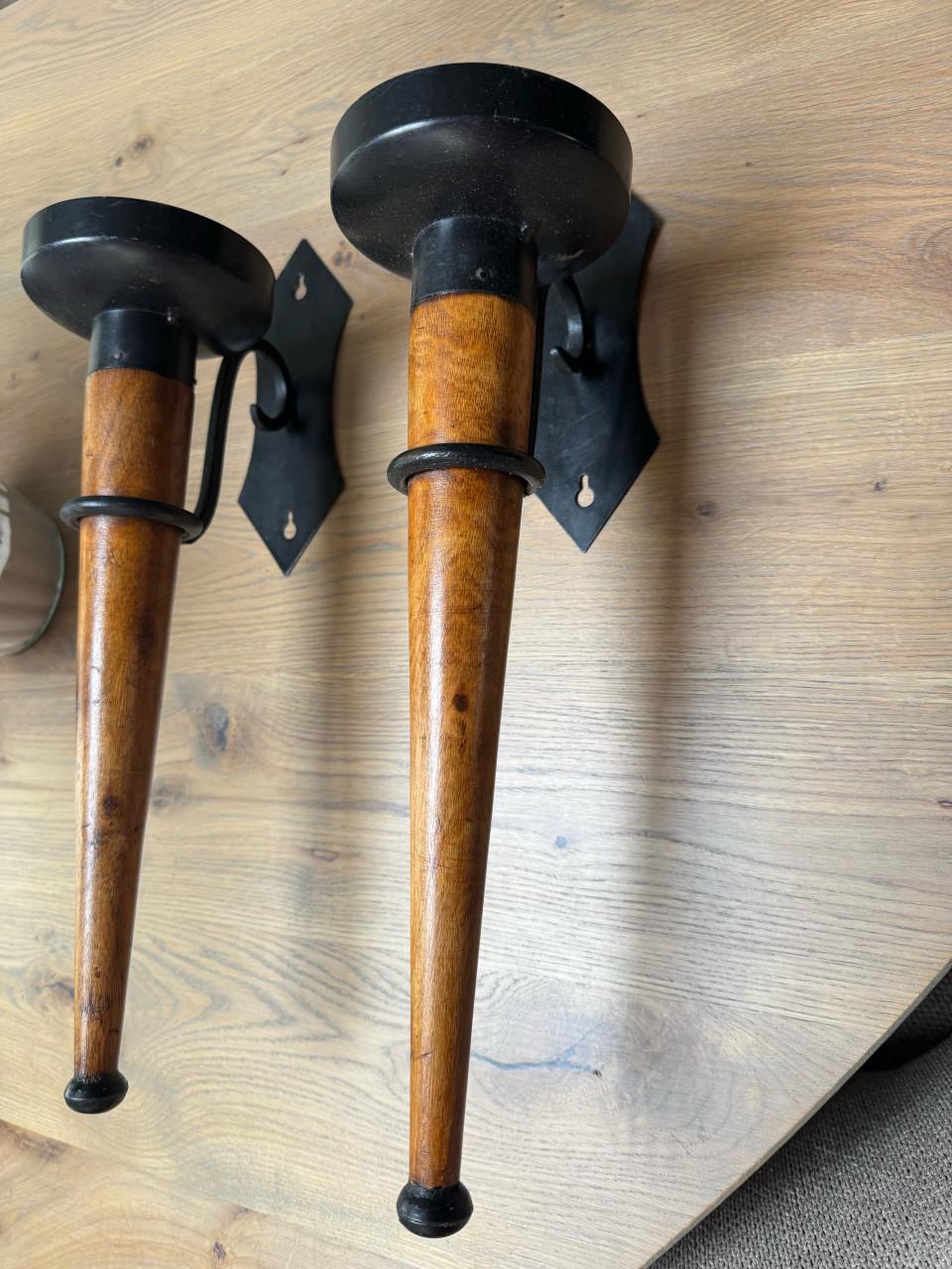Vintage wandkandelaars