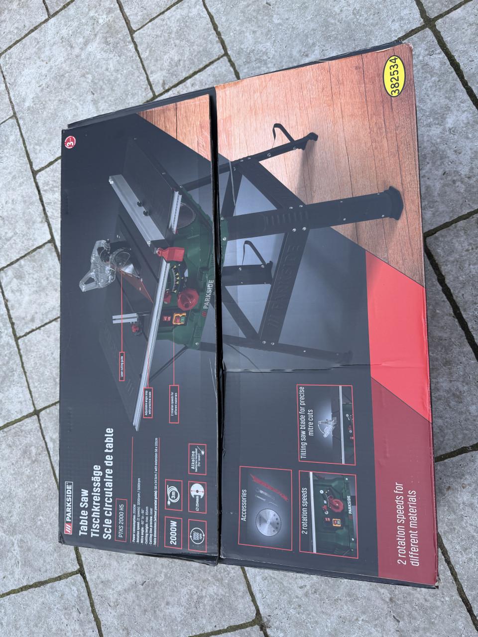 Parkside tafelzaag. Ongebruikt!