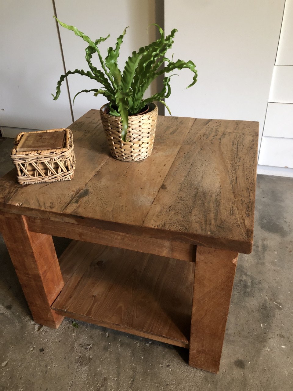 Bijzettafel teak
