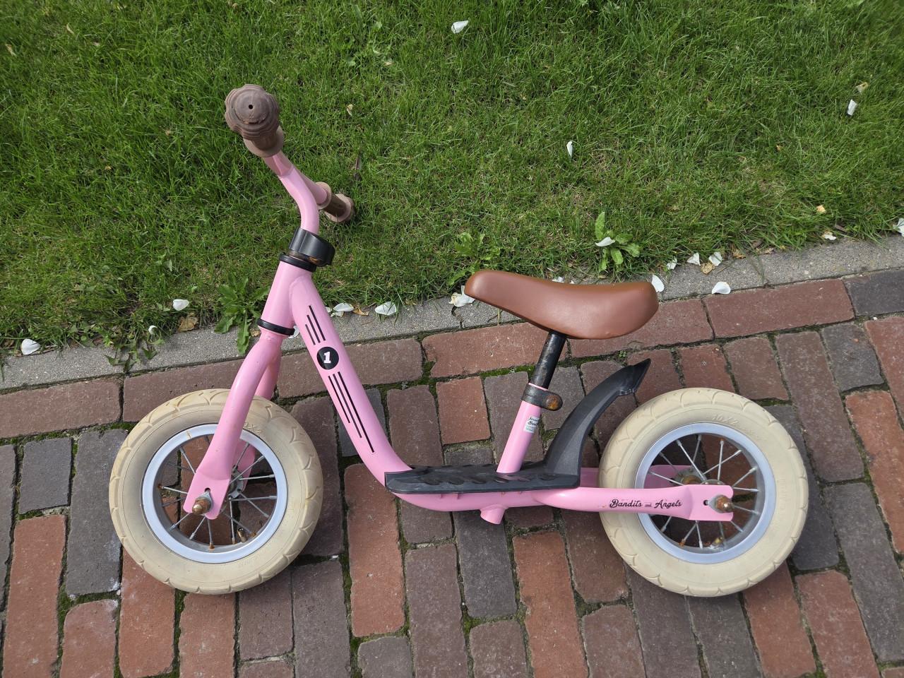 Loopfiets Bandits and Angels roze