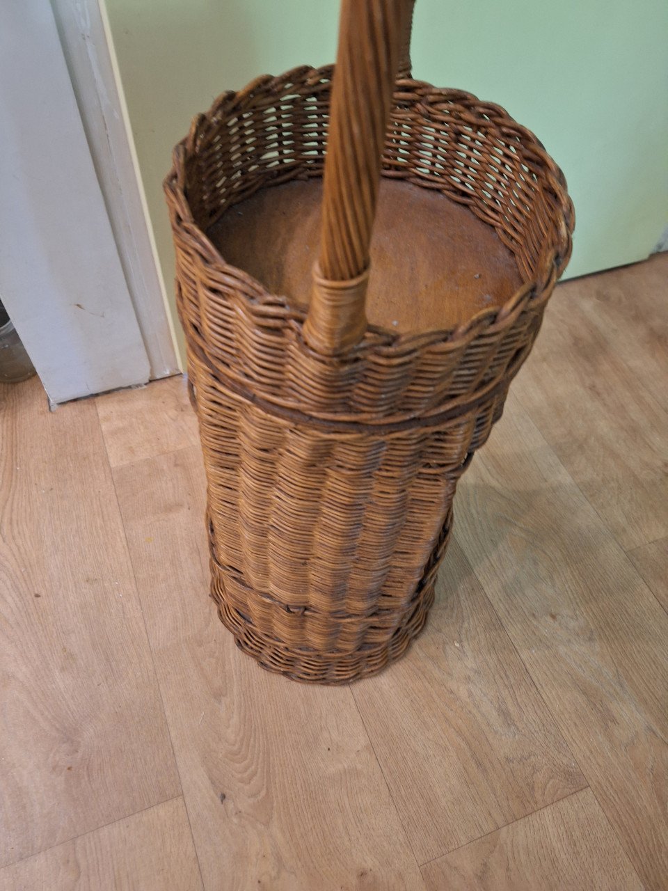 Vintage rotan plantebak