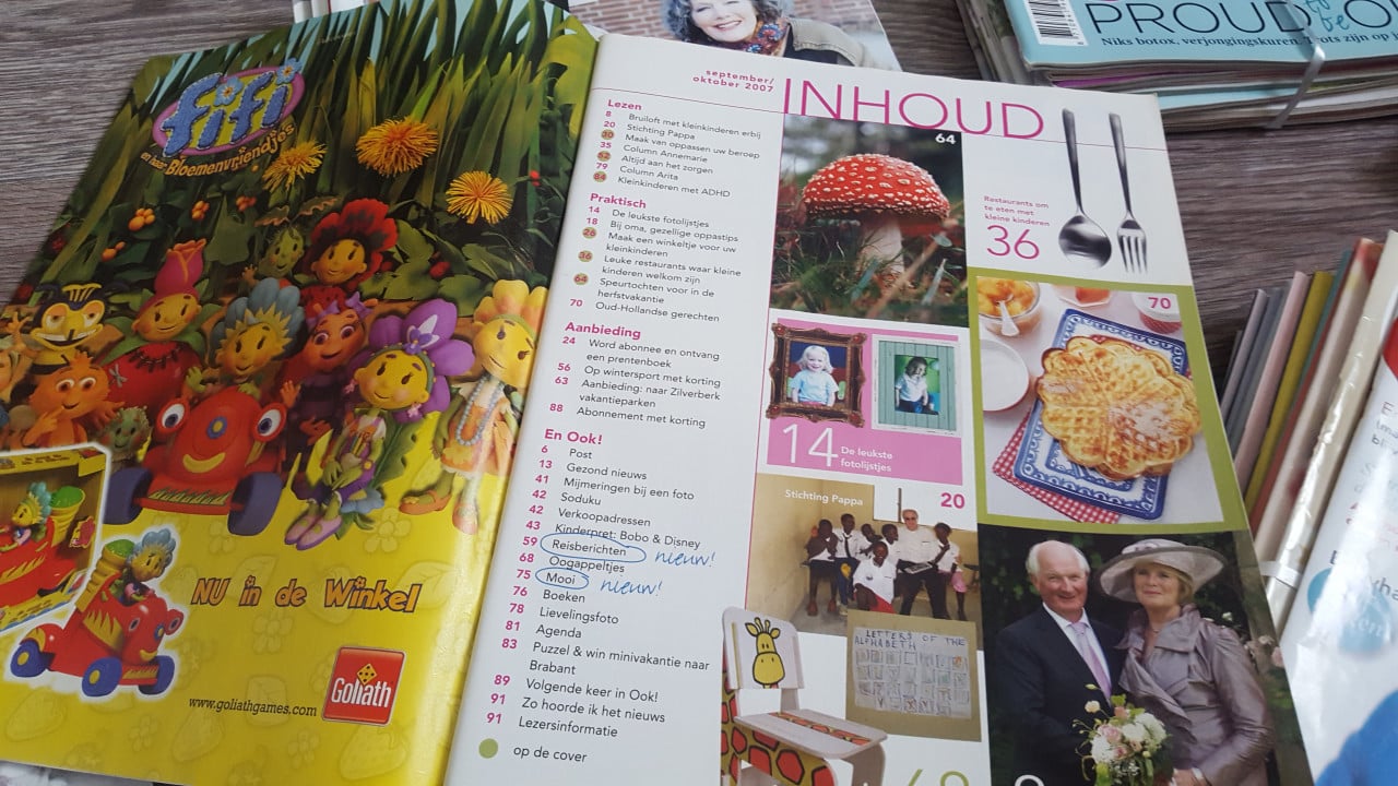 Tijdschrift OOK Opa's, Oma's en Kleinkinderen