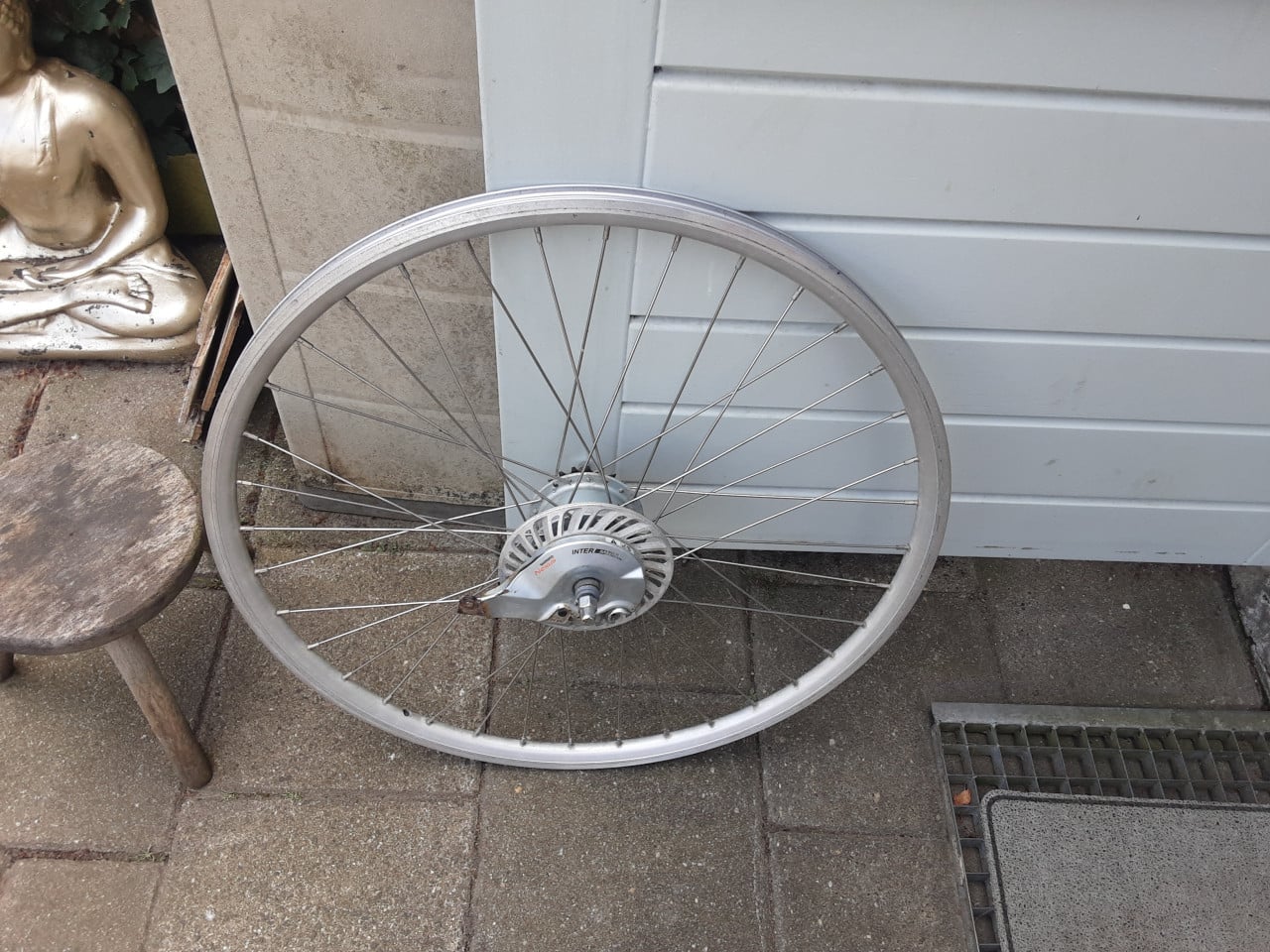 28 inch shimano nexus achterwiel, 8 speed,rollerbrake rem