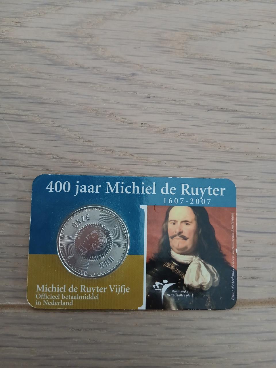 ZILVEREN MICHIEL DE RUYTER VIJFJE