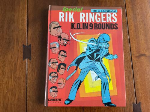 Stripboeken met harde kaft. Kuifje. Rik Ringers. Asterix en Lucky Luke.