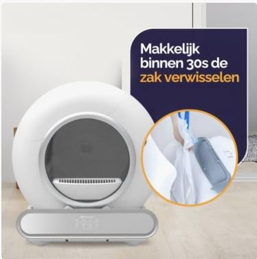Zelfreinigende elektrische kattenbak