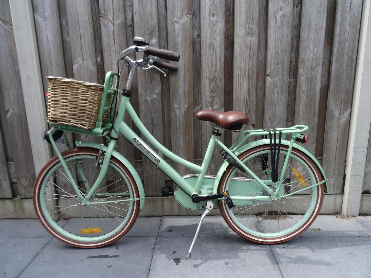 🚲 Popal meisjesfiets 22 inch – mintgroen – 3 versnellingen