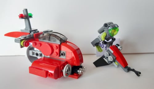 LEGO Atlantis: 8072 + 20013: seajet en Neptune microsub