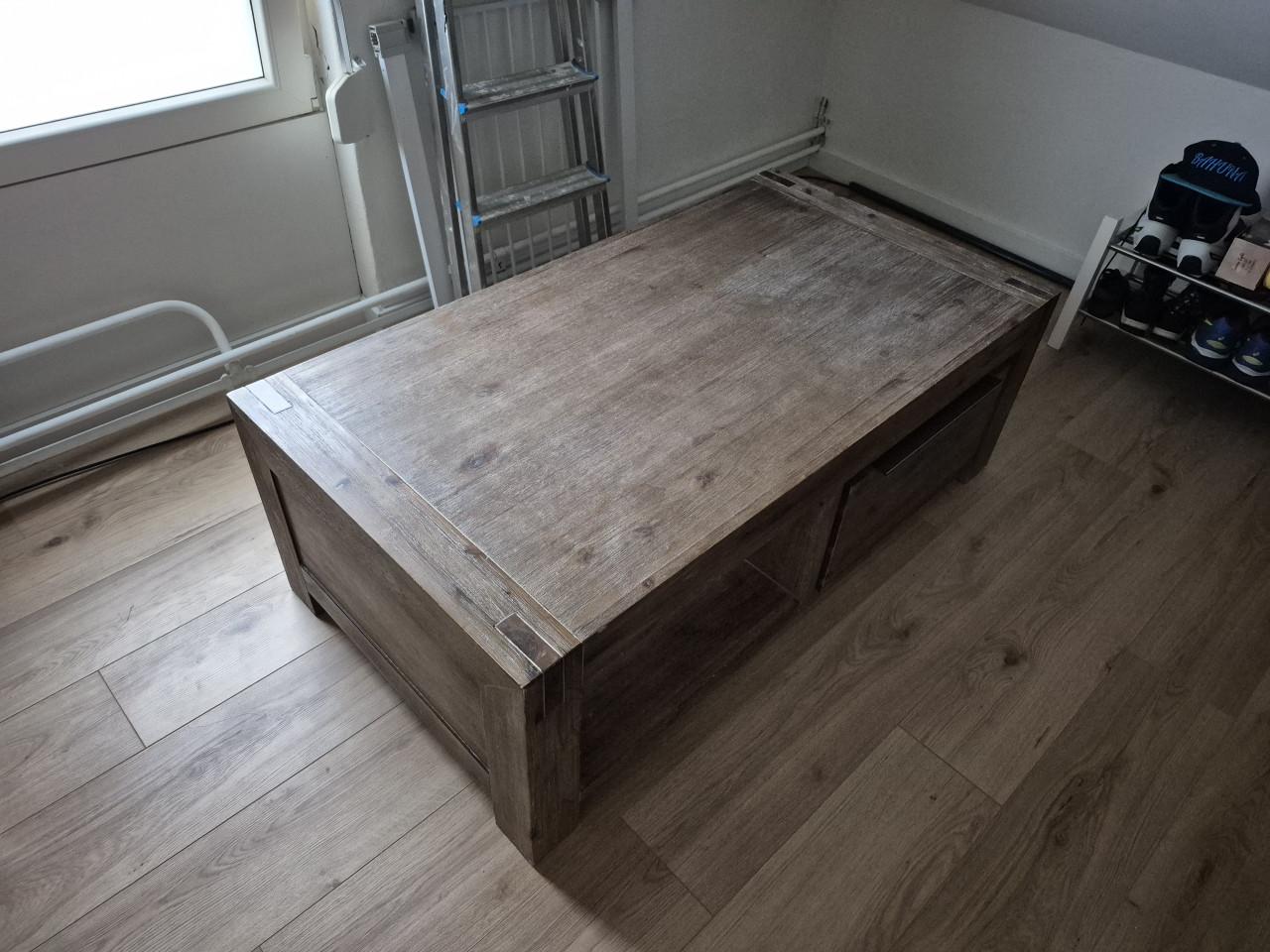 Salontafel met lades, 130x70cm