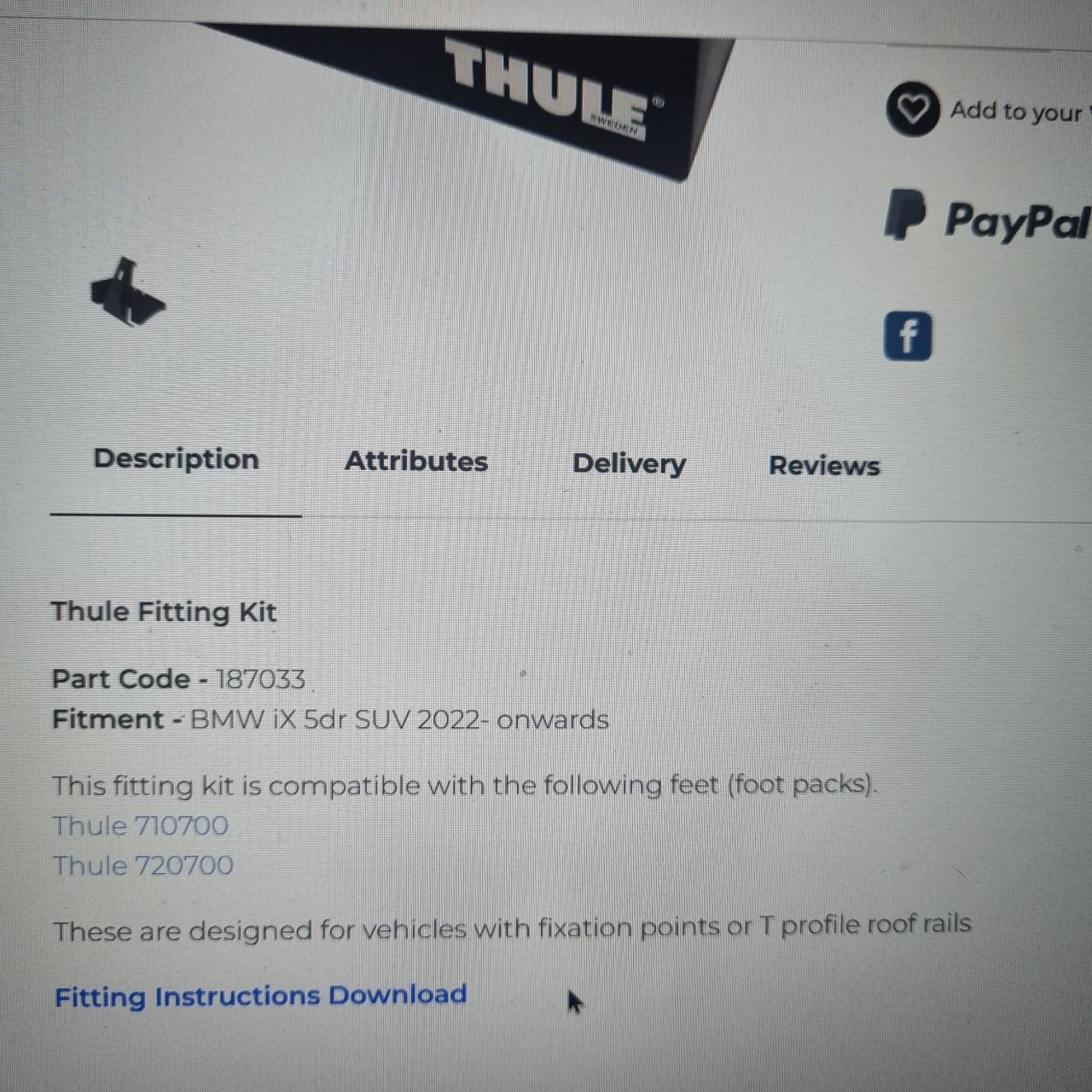 Thule dakdragers sets..lees goed