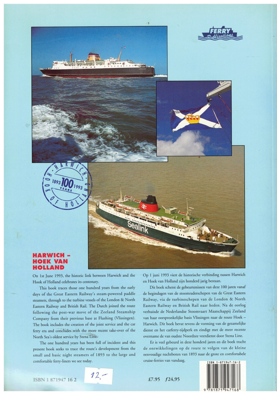 Hawich - Hoek van Holland, 100 jaar veerdienst