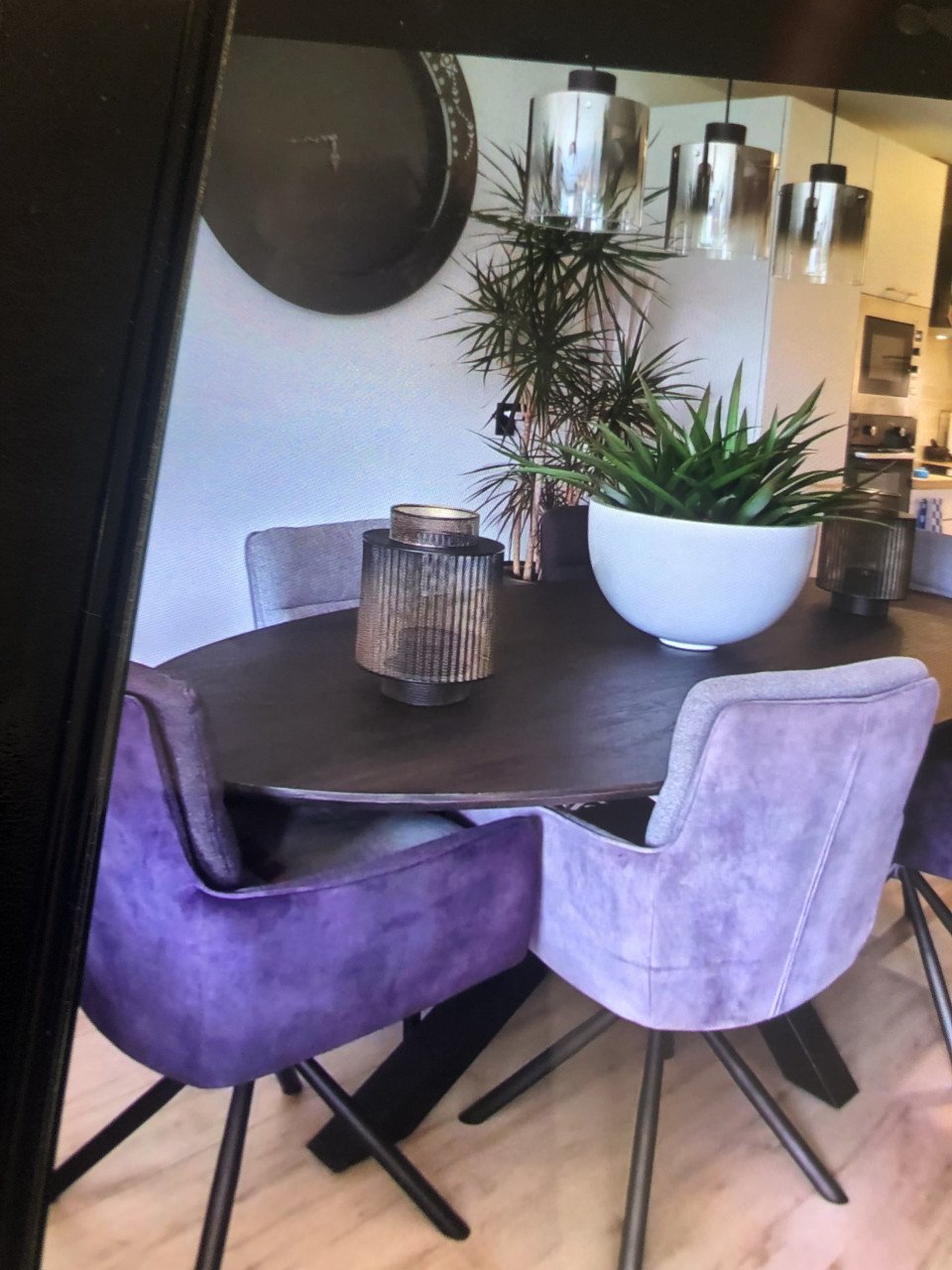 Te koop ovale eettafel donker bruin 230cmx110cm