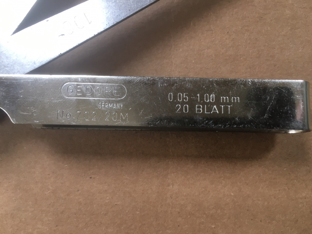 Gedore voelermessenset type 702/20M
