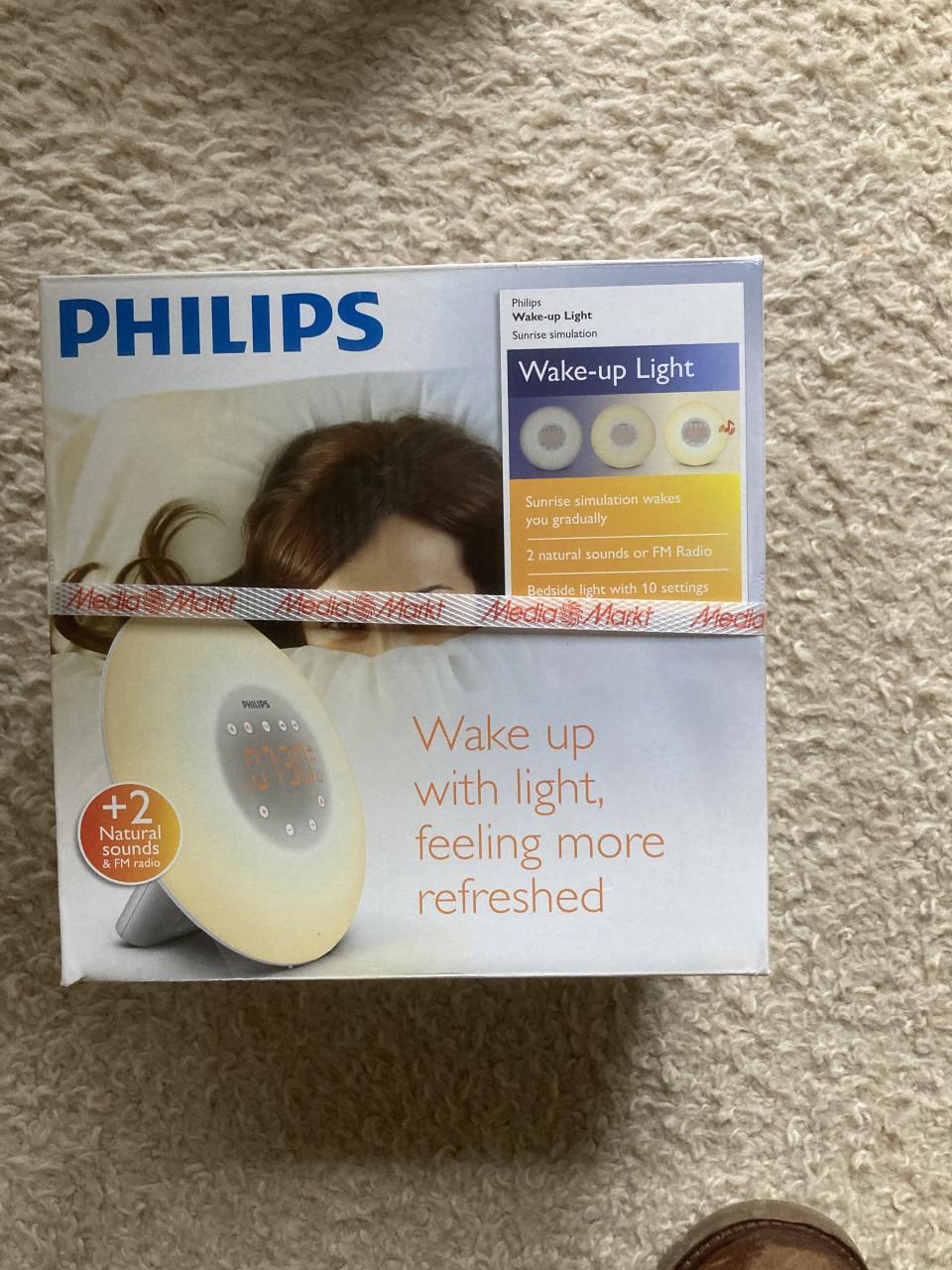 Philips wekker met wakker worden lamp type: HF3505/01