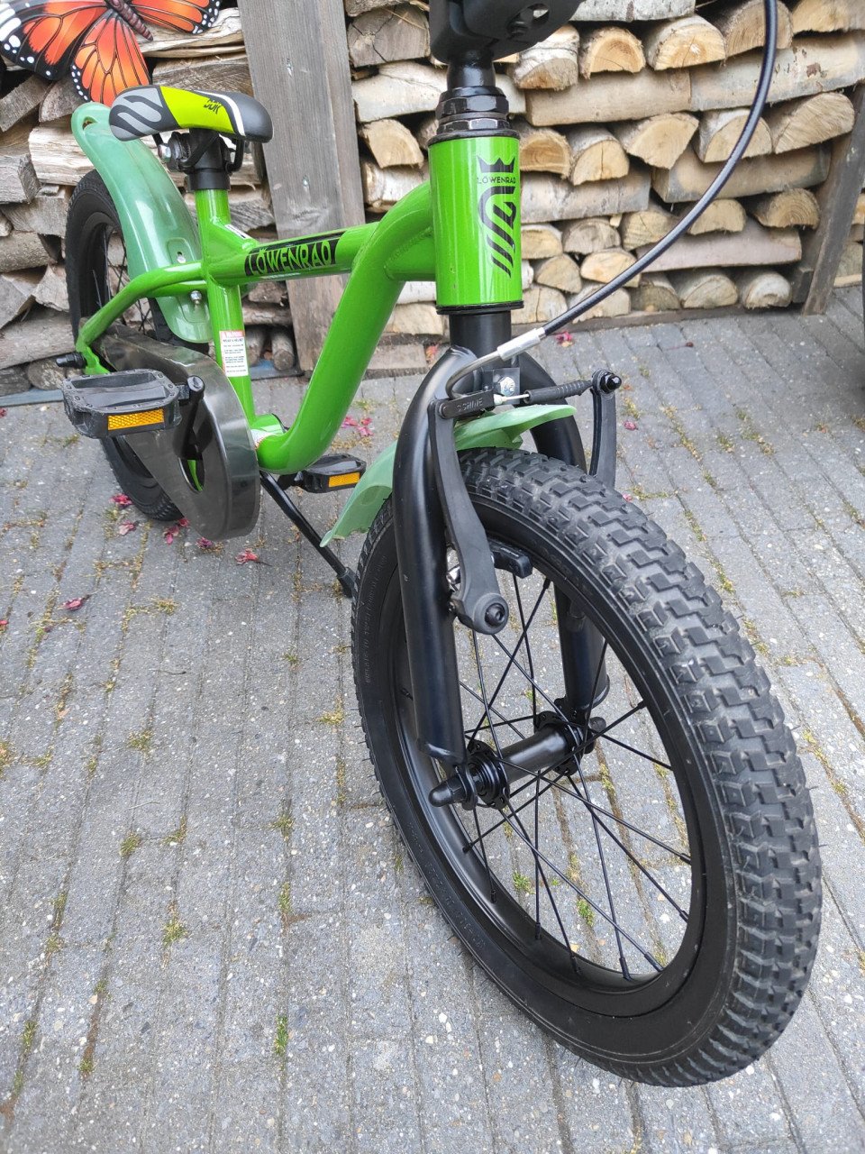 16 inch Lowenrad stoere groene jongens fiets